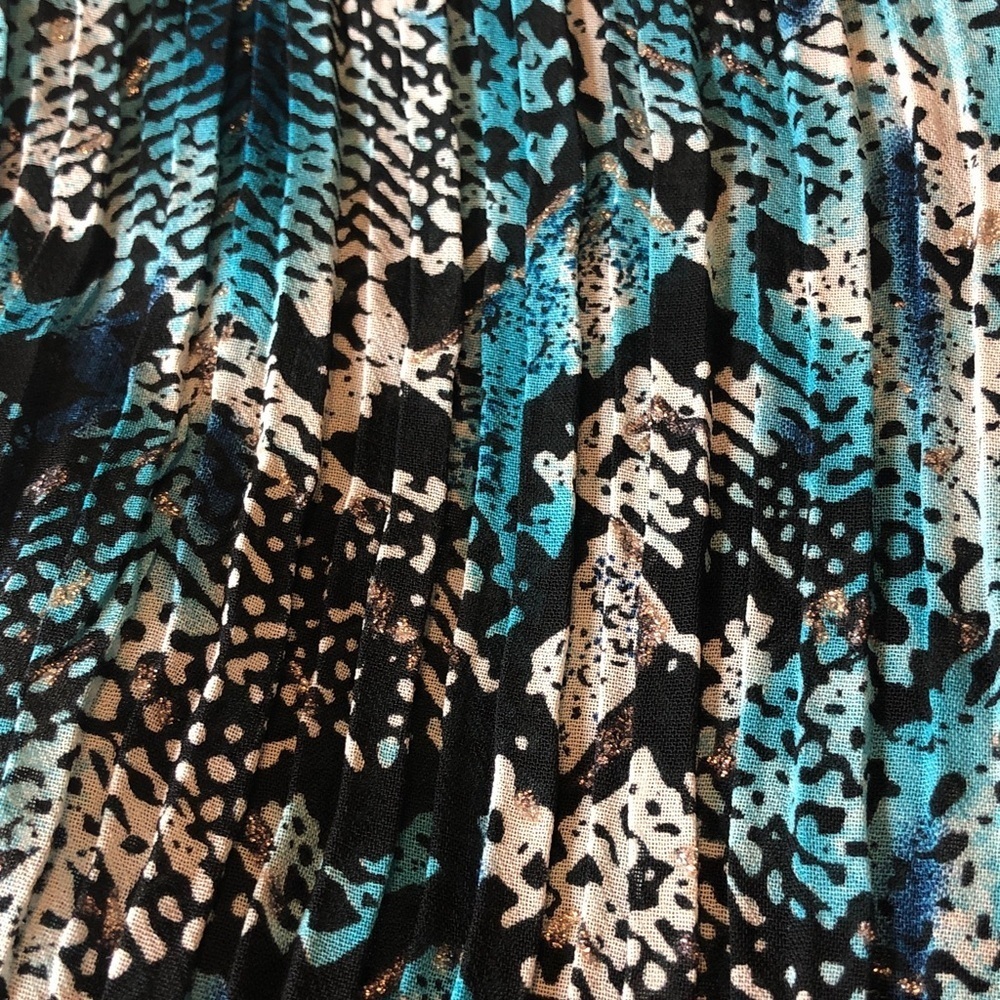 Vintage 90’s Fashion Bug Blue and Black Blouse Size Large - Picture 14 of 15